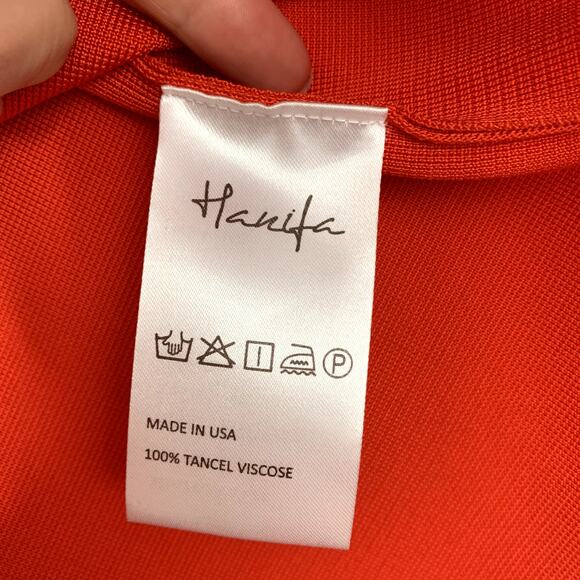 Hanifa Robyn Dress in Flame Red Two Piece Skirt Set Womens XS - Picture 16 of 16